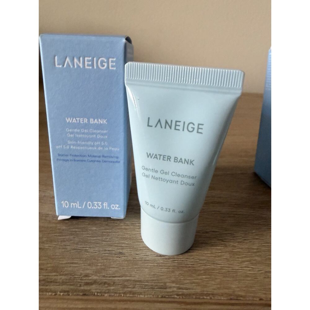Laneige Water Bank Mini Set Cleanser Serum Lip Sleeping Mask Berry New - Picture 5 of 12